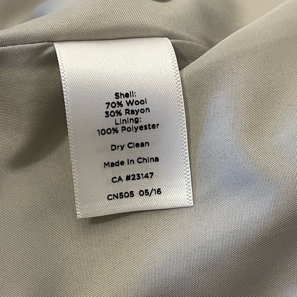 Talbots Black and Gray Floral Wool Blend Dress Size 8 - Picture 13 of 13